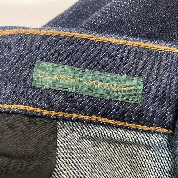 Lauren Jeans Ralph Lauren Classic Straight Dark Wash Denim Women's Jeans Size 16 - Picture 4 of 10